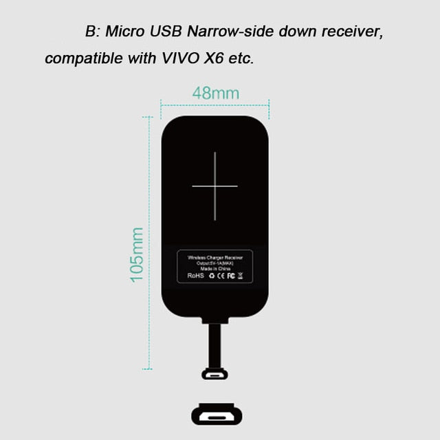 QI wireless charging receiver
