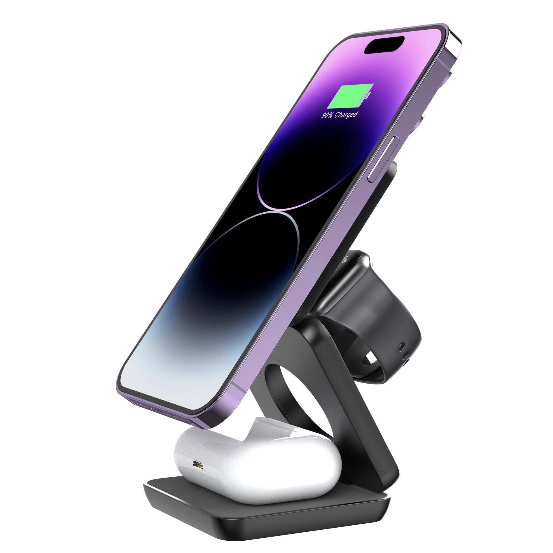 Portable 3-in-1 Wireless Charger