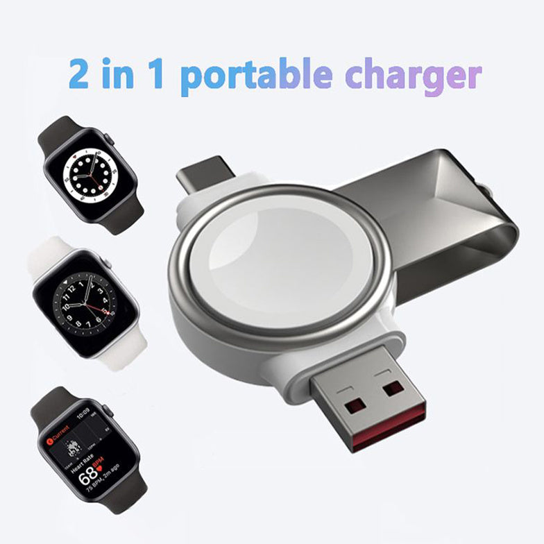 2-in-1 Magnetic Apple Watch Charger